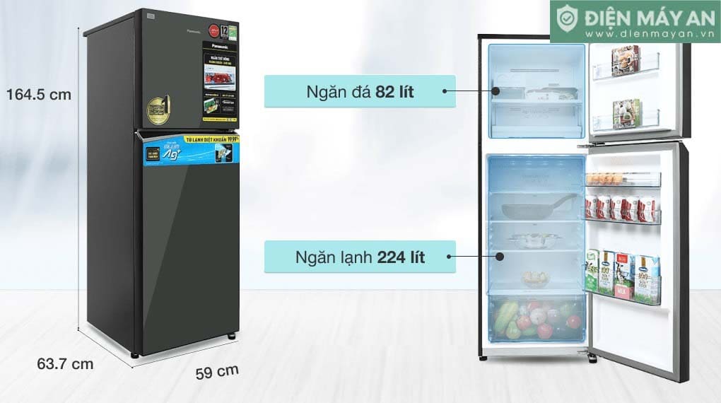 Tủ lạnh Panasonic Inverter 306 lít NR-TV341VGMV